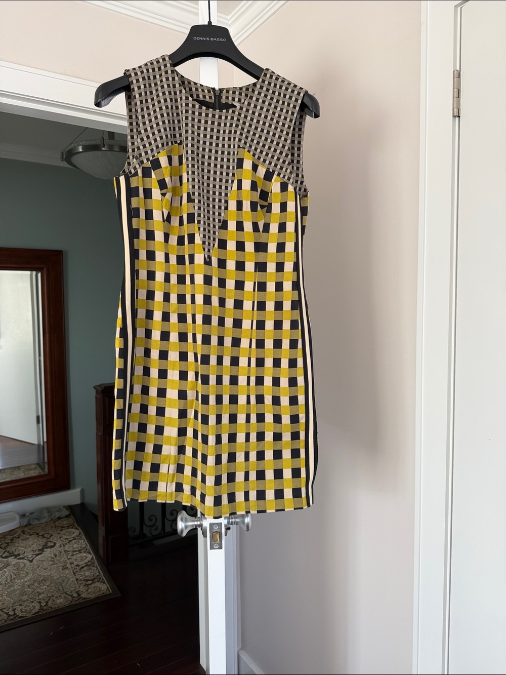 Tracy Reese Plaid / Checkered Shift Dress, a vintage-inspired piece size 6